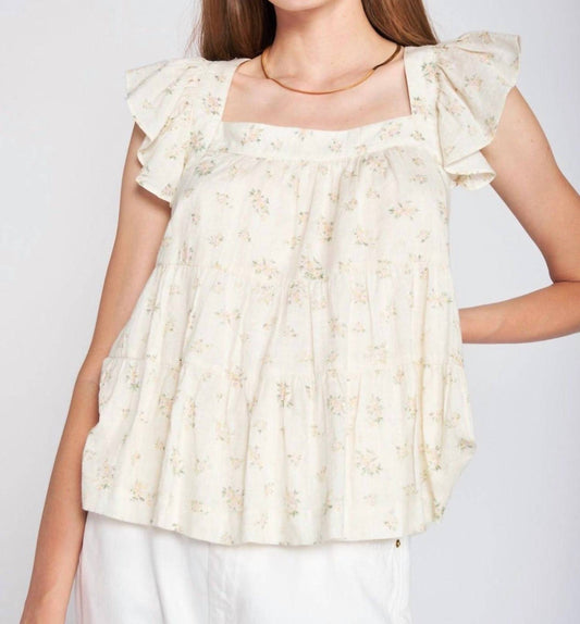 En Saison - Refine Floral Ruffle Top