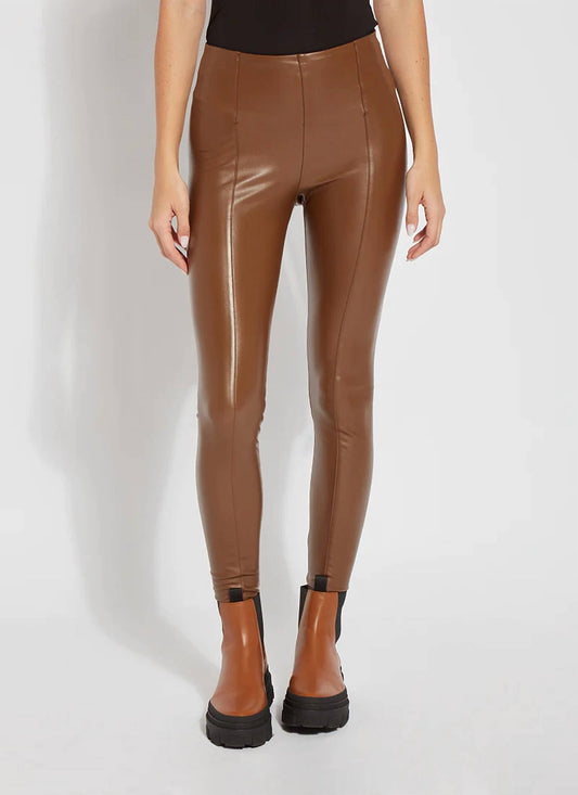 HIGH-WAIST VEGAN LEATHER LEGGING