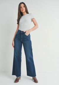 Just Black Denim - Full Length Wide Leg Jeans