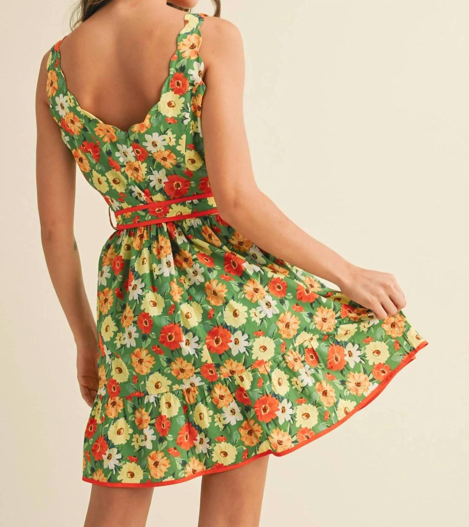 &Merci - Scalloped Mini Dress