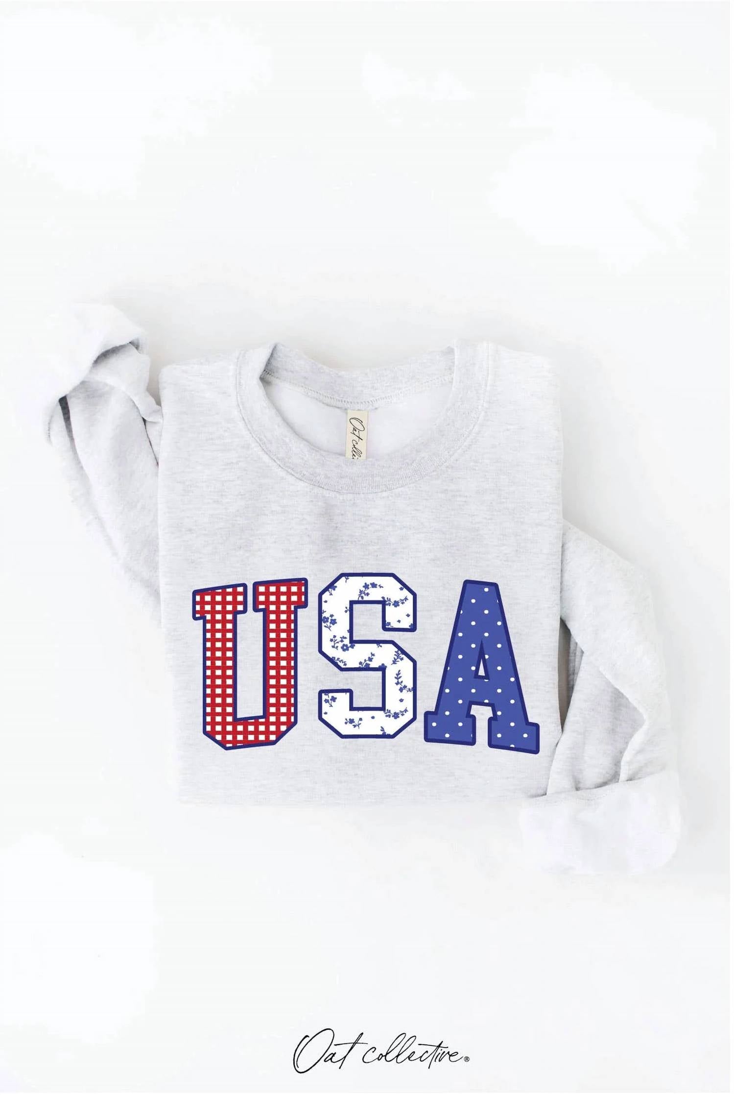 Oat Collective - Women's USA With Pattern Sweatshirt