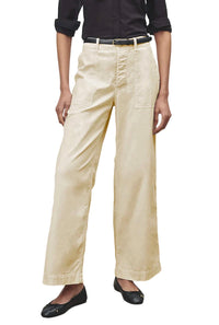 NILI LOTAN LEON BOY PANT in sand stone - women's pants