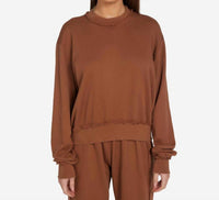 Michael Lauren - Walton Distressed Crewneck Pullover Top