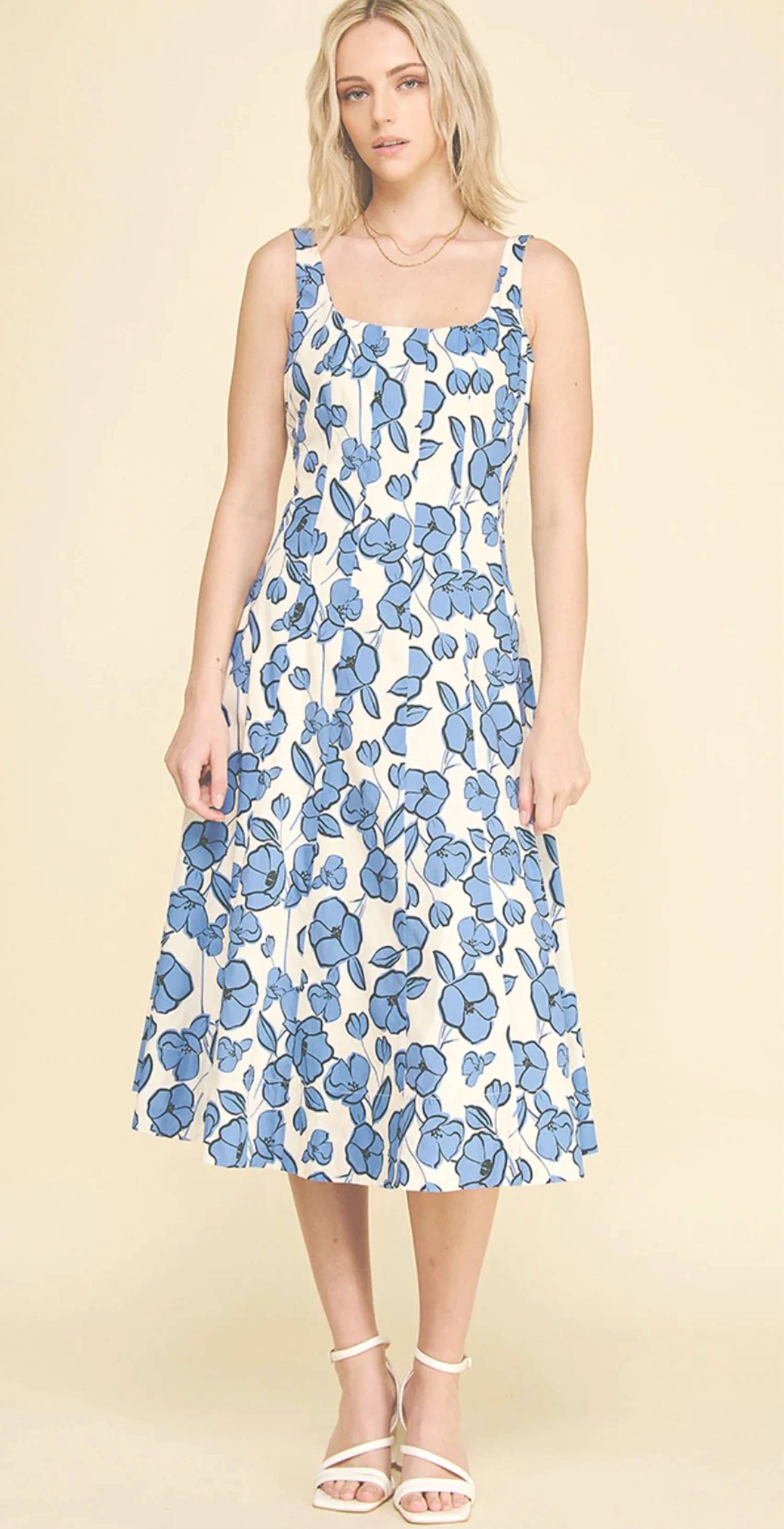 Pinch - Floral Sleeveless Midi Dress