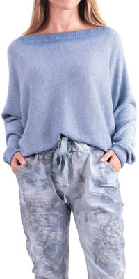 Gigi Moda - Argento Long Sleeve Sweater