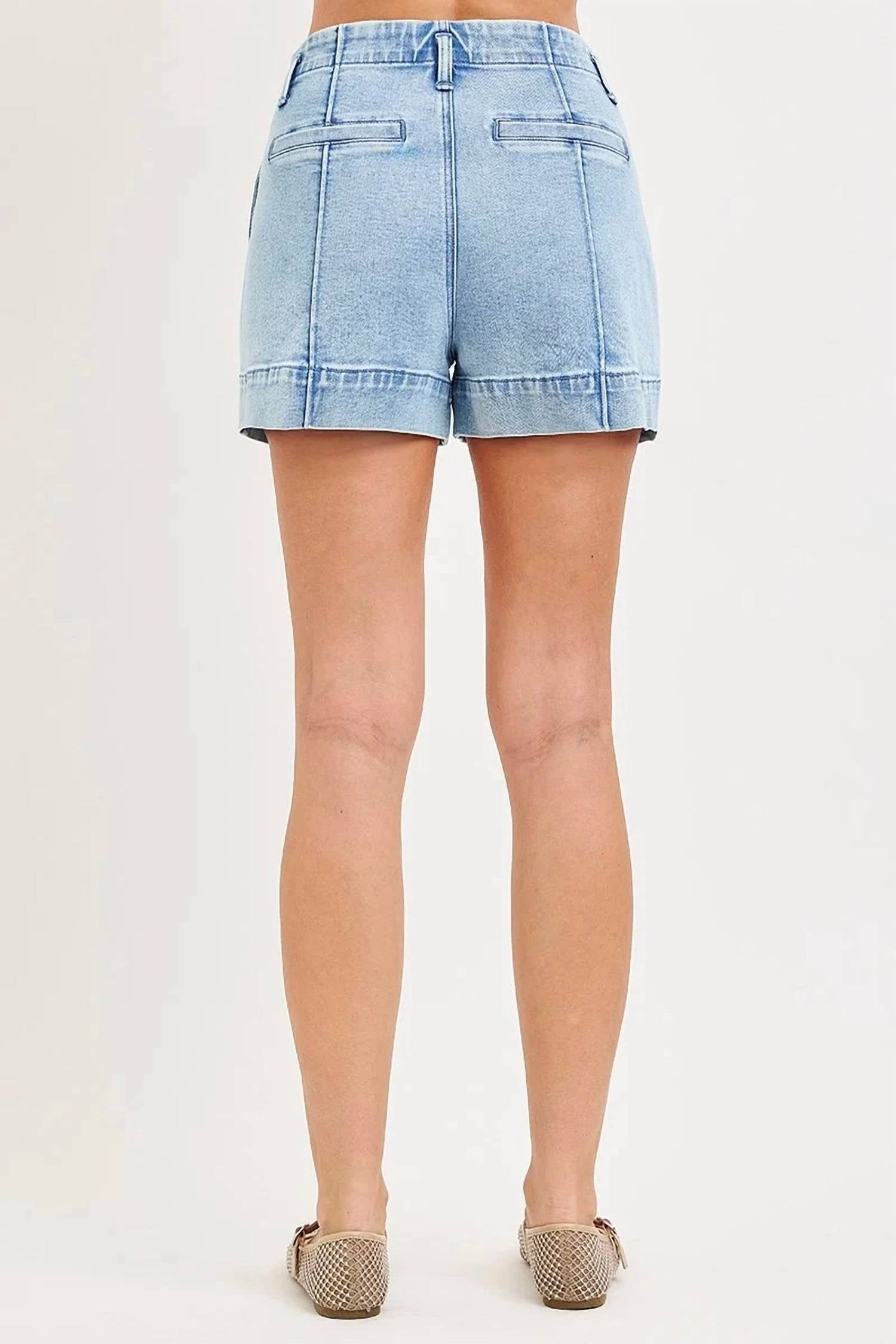 Risen - Front Seam Denim Trouser Short