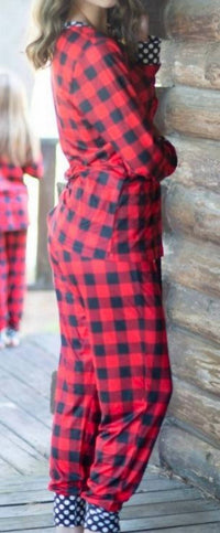 Shirley Stone - Plaid & Dots Loungewear Set