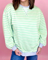 Sewn And Seen - Abby Striped Sweatshirt