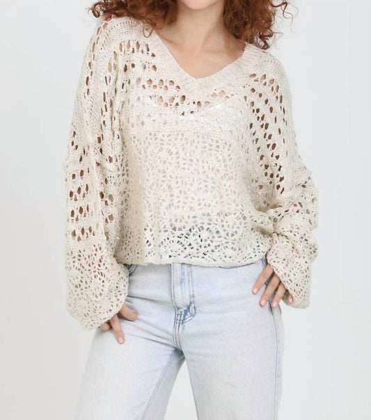 Angie - Open Knit Pullover