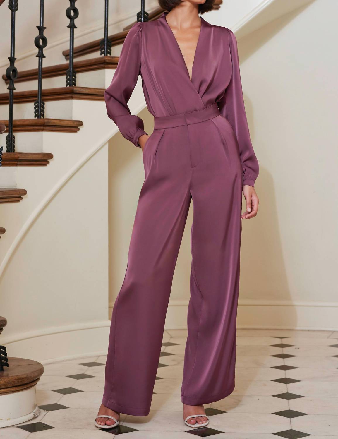 Bishop + Young - Fluid Satin Wide Leg Pant
