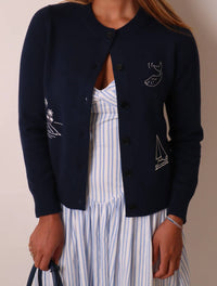 Line And Dot - Mooring Cardigan