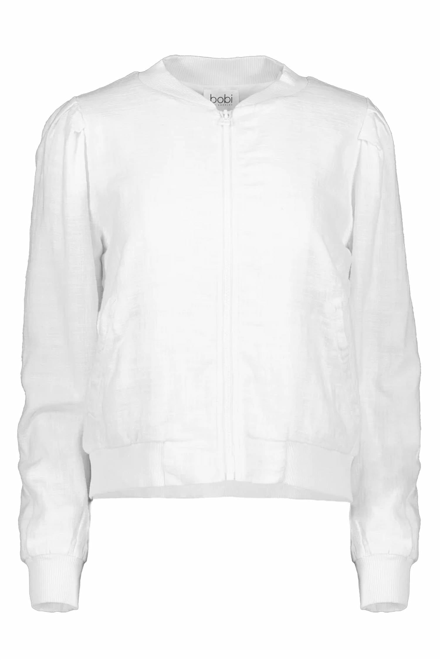 Bobi - Puff Sleeve Bomber Jacket