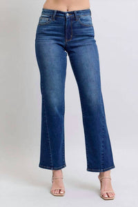 Judy Blue - Mid Rise Side Seam Detail Straight Jeans