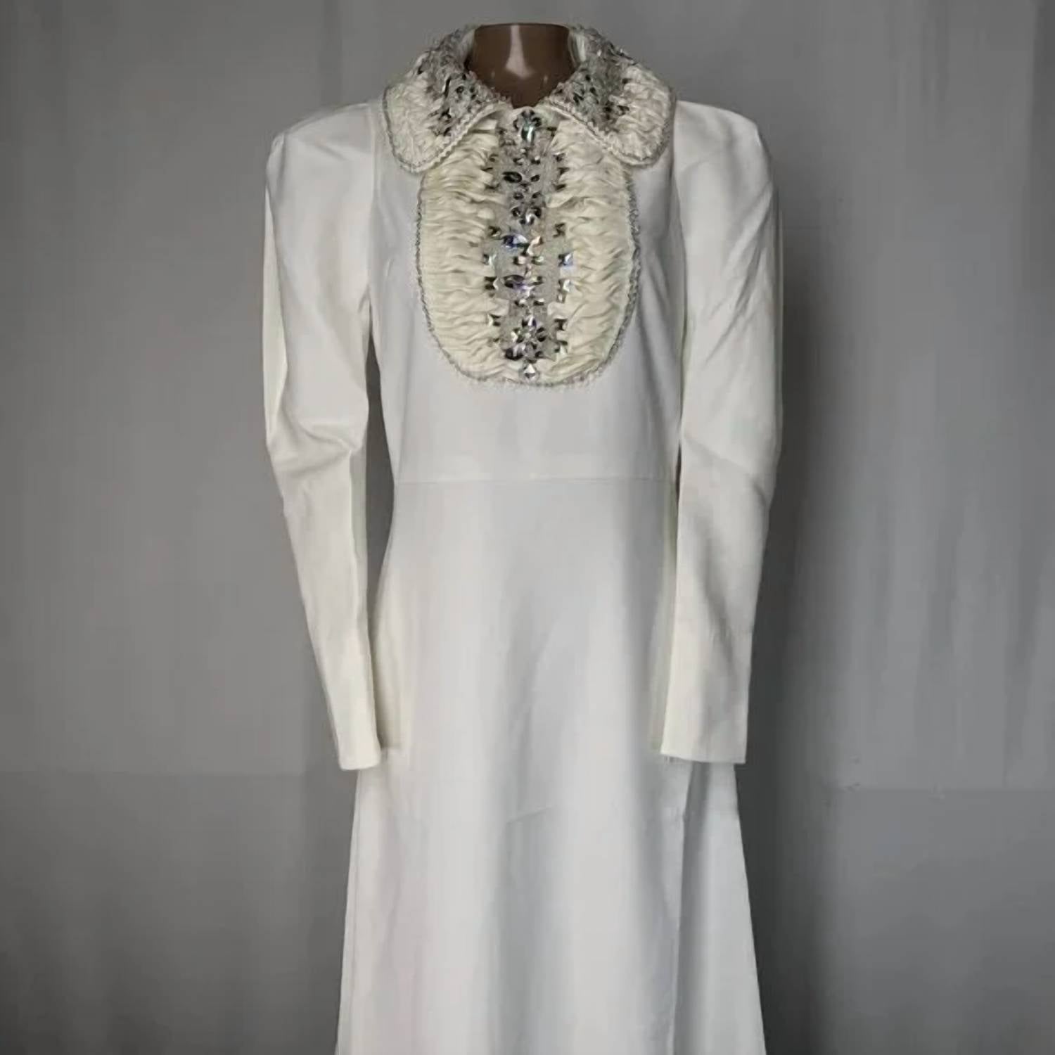 Miri - Women’s Embellished Collar Midi Dress