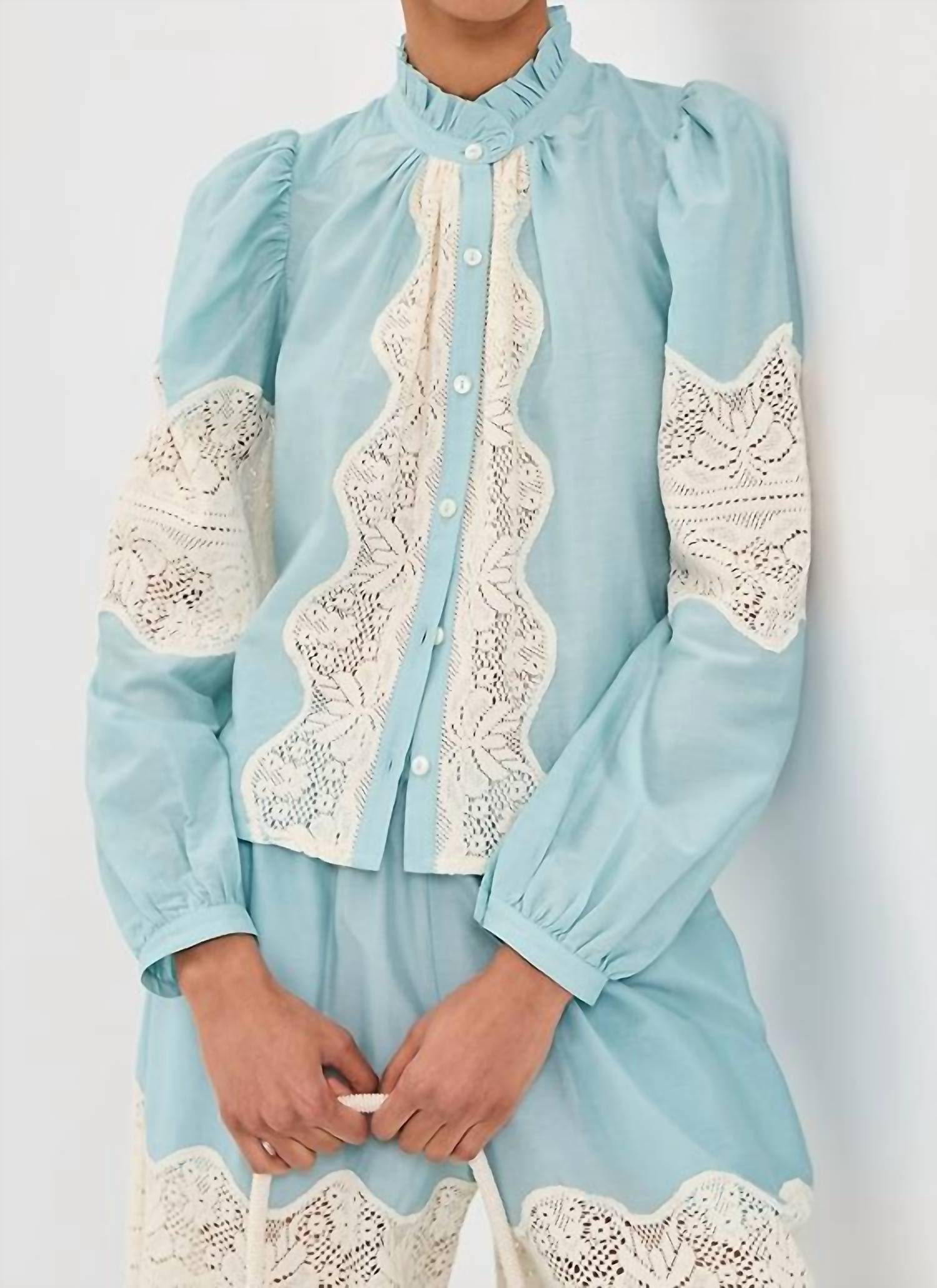 Alix Of Bohemia - Annabel Sky Prima Lace Shirt