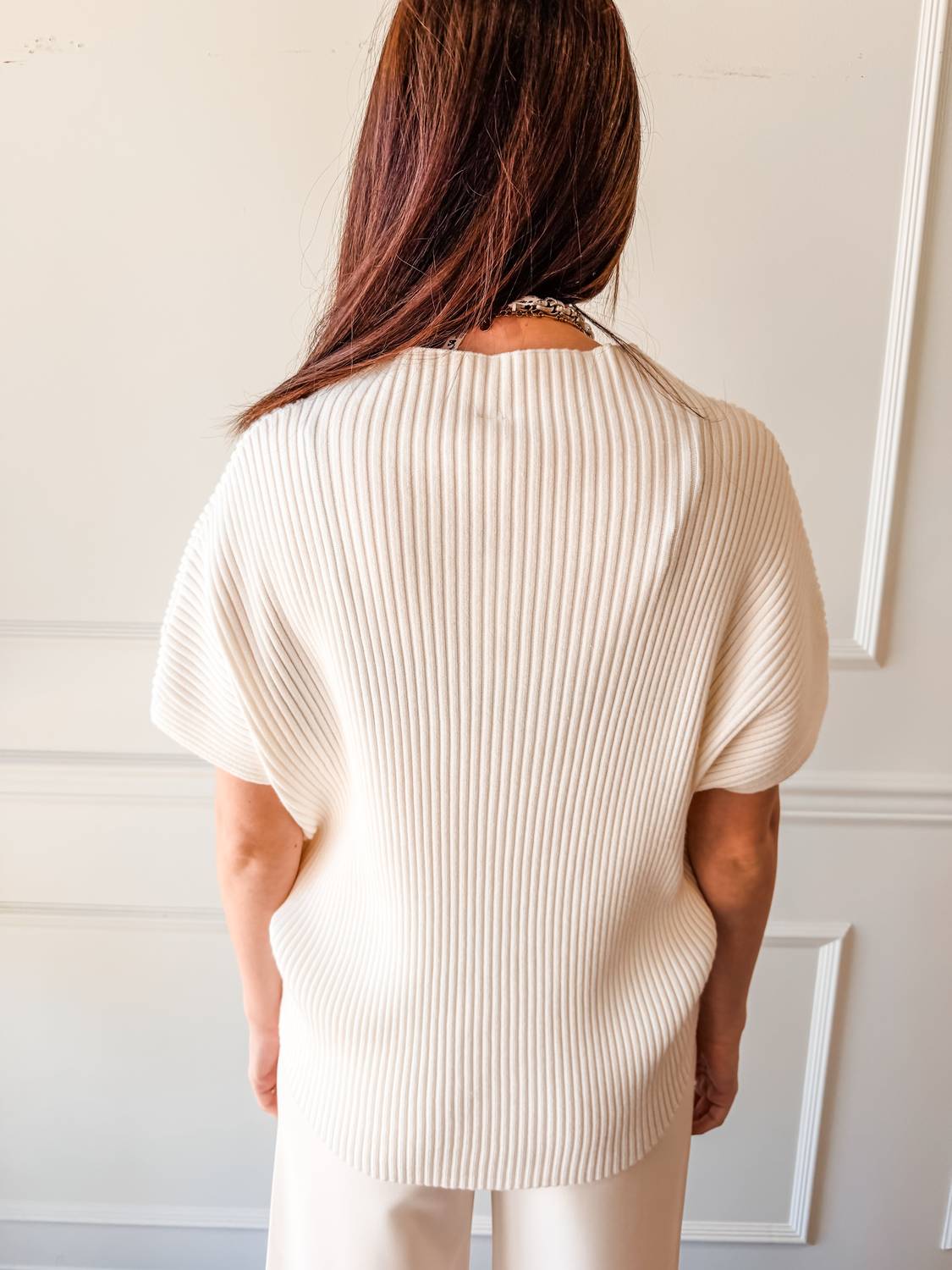 Glam - Addison Ribbed Mock Neck Top