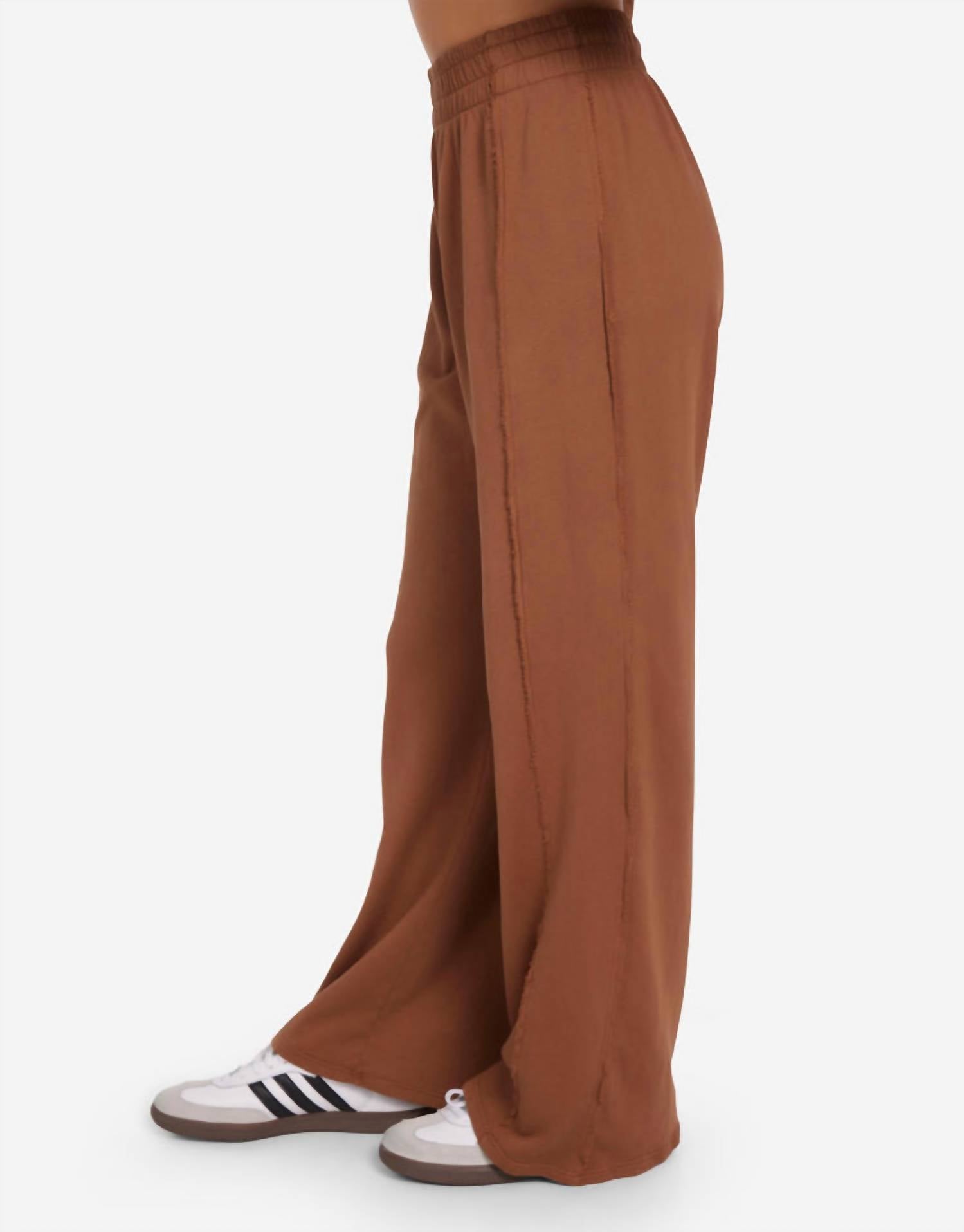 Michael Lauren - Acosta Wide-leg Raw Edge Pant