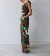 Hope For Flowers - Tie Shoulder Shell Sleeveless Blouse
