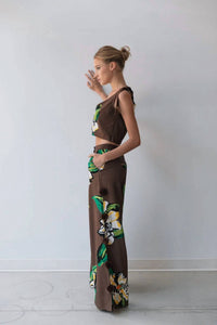 Hope For Flowers - Tie Shoulder Shell Sleeveless Blouse