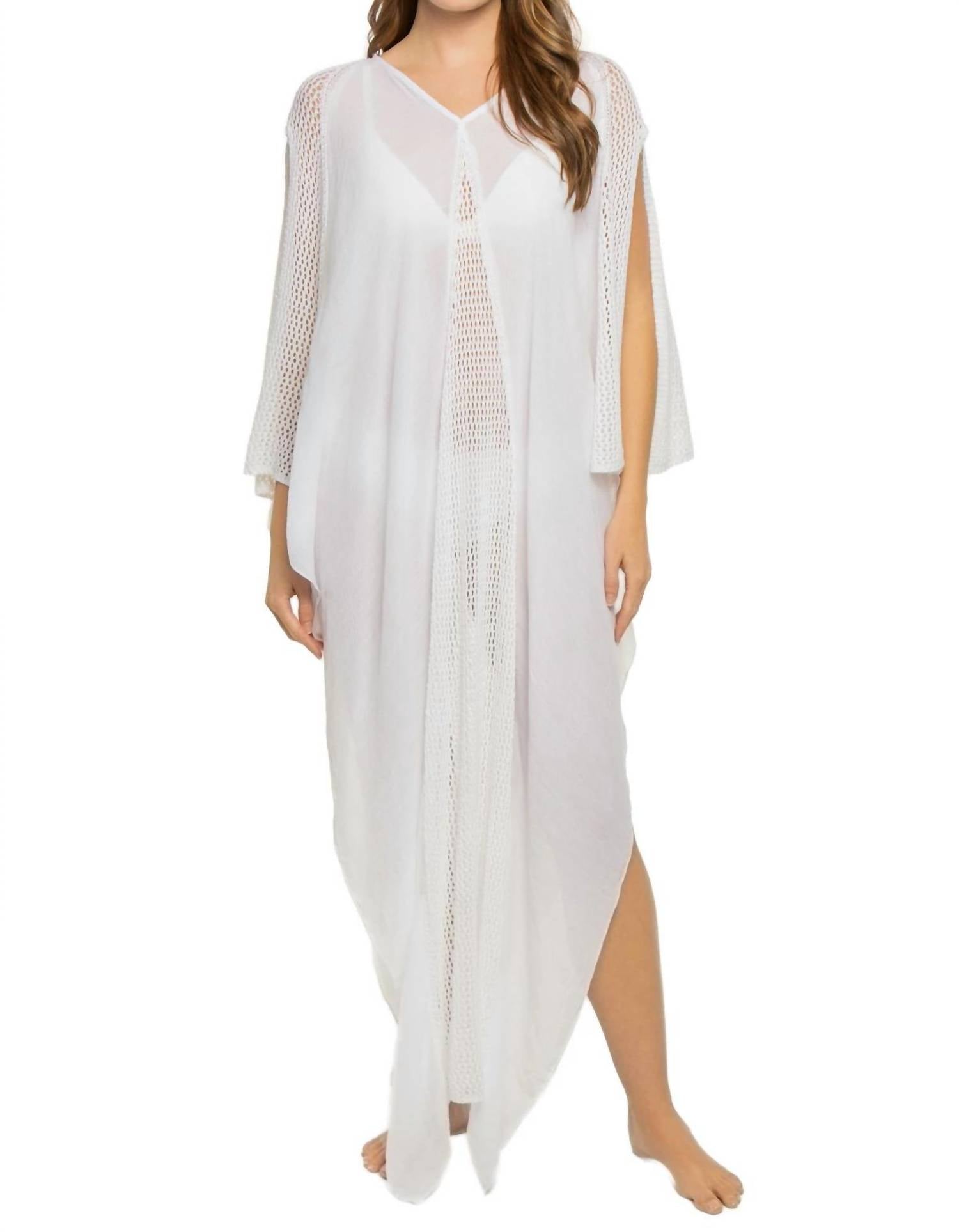 Elan - Crochet Long Sleeve Caftan
