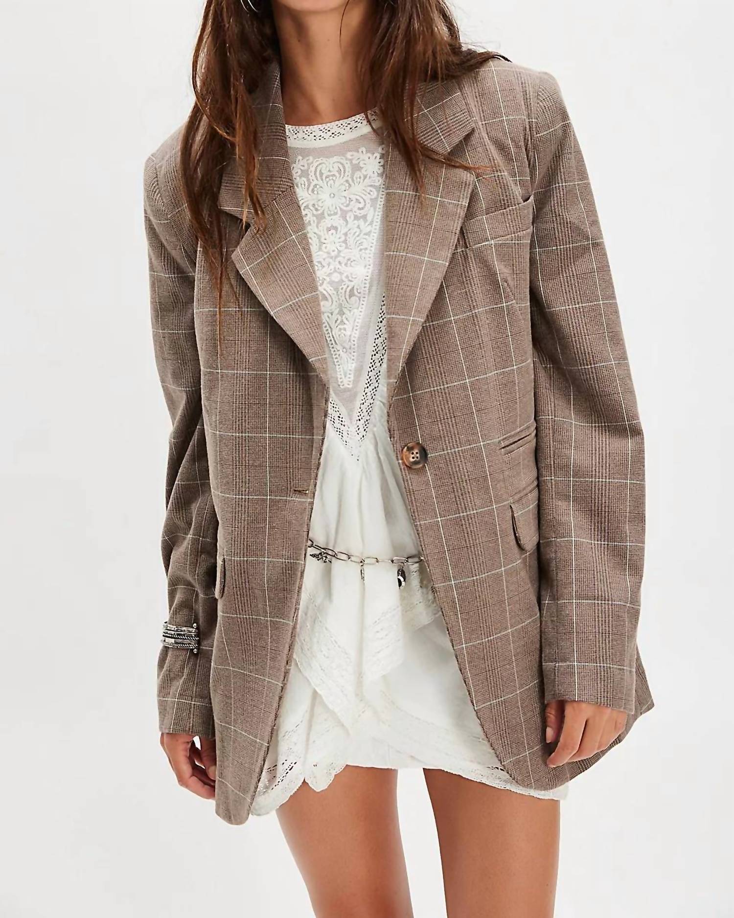 Free People - Paper Cut Pinstripe Blazer
