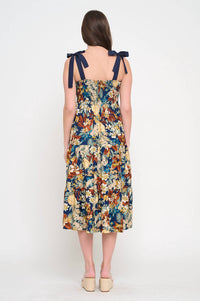 Meet Me In Santorini - Smock Midi Dress