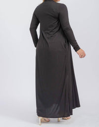 Karen T Design - Long Sleeve Maxi Length Open Front Cardigan