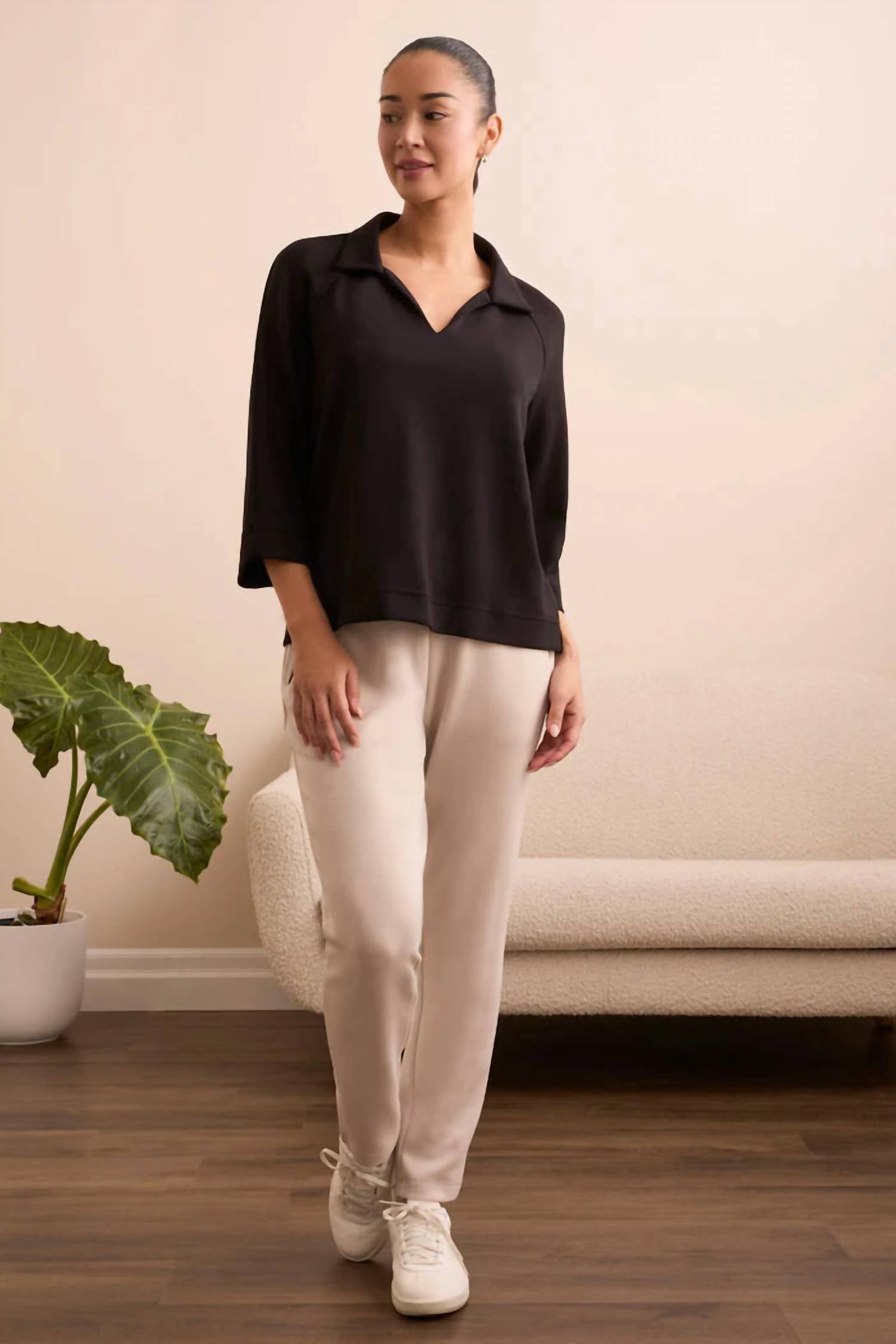 Tribal - Henley Three-Quarter Sleeves Shirt