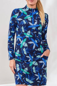 Tribal - High Performance Quarter-zip Long Sleeve Pullover