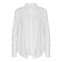 Karmamia Women's Madden Shirt in white poplin - women's blouse