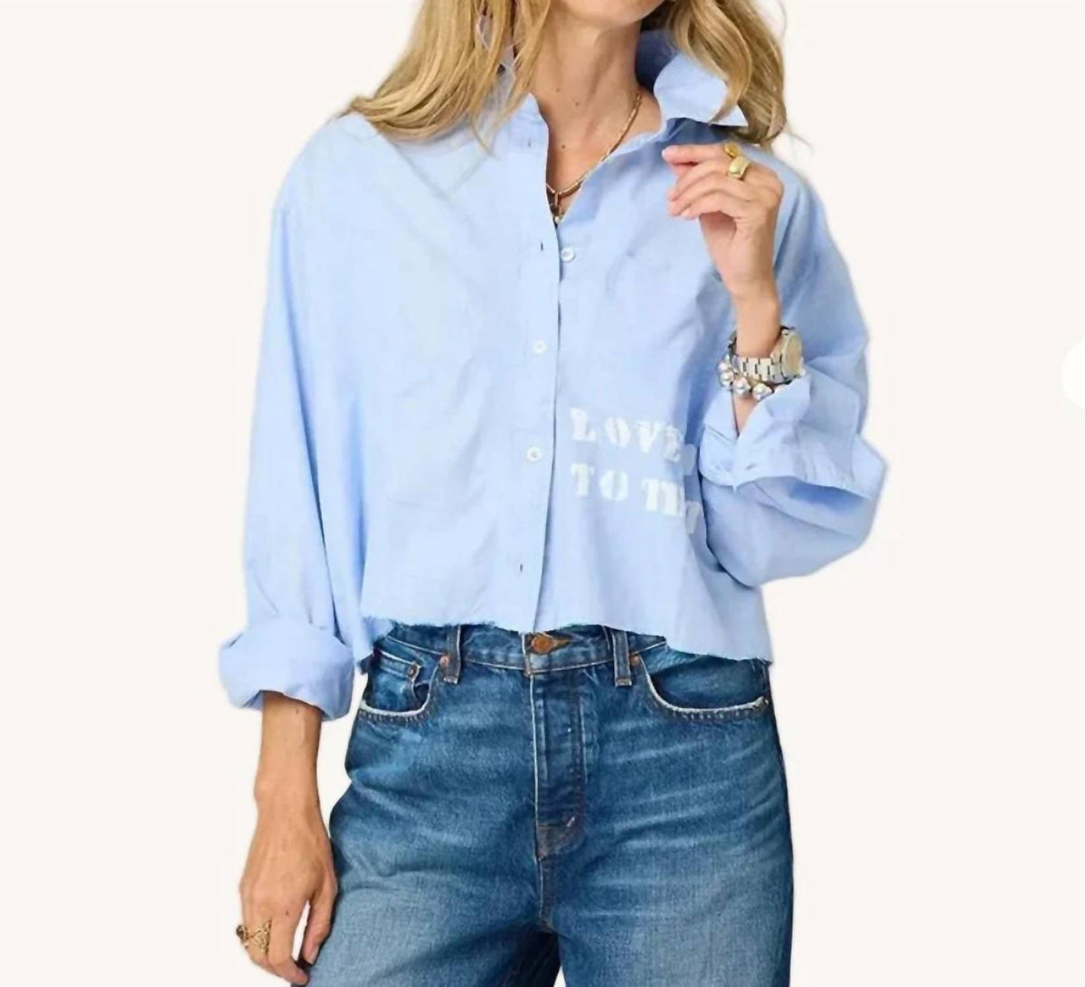 Kerri Rosenthal - Tia Love Rises To The Top Button Down Shirt