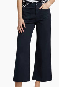 Veronica Beard - Grant Cropped High-rise Wide Leg Pants