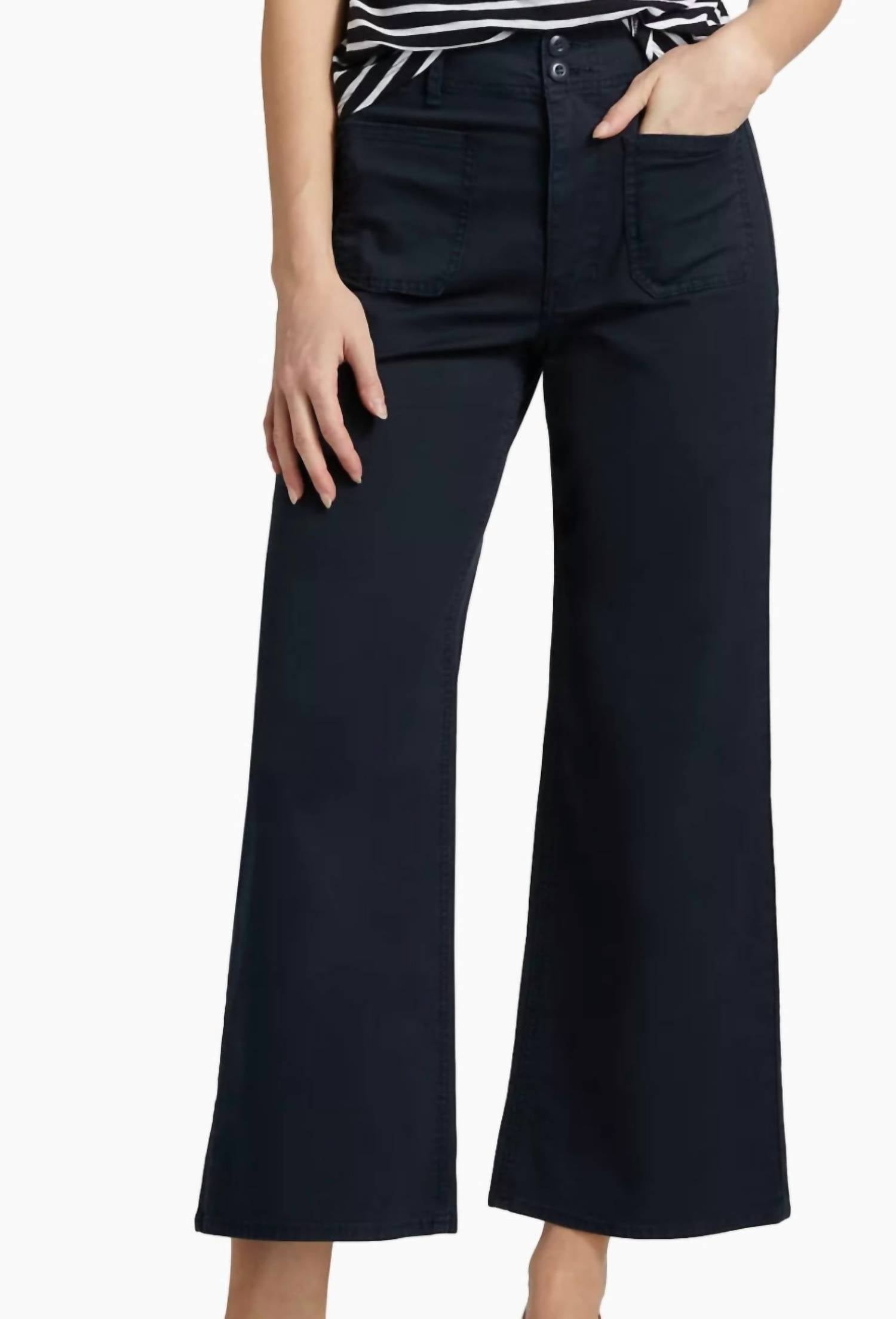 Veronica Beard - Grant Cropped High-rise Wide Leg Pants