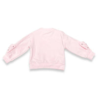 Doe A Dear - Girl's Rhinestone Bow Long Sleeve Pullover