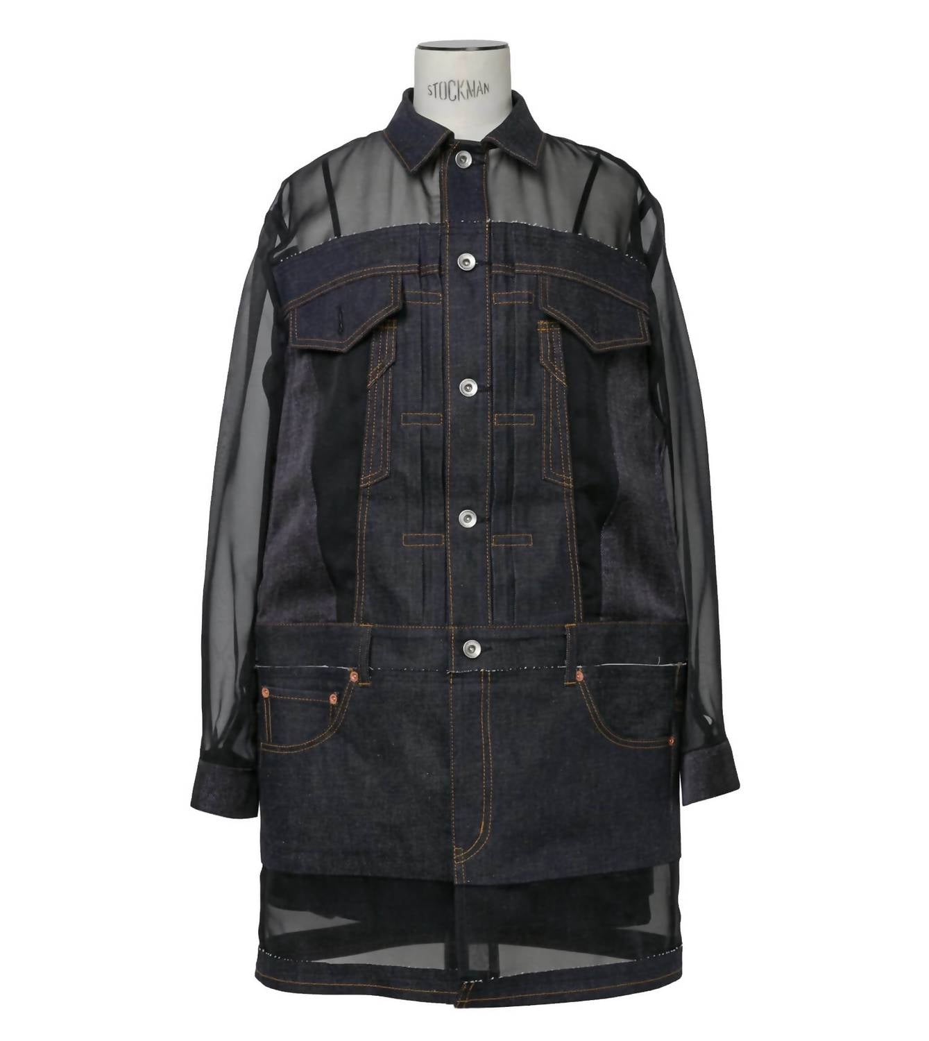 Sacai - Denim Mix Dress