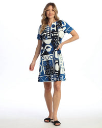 Jess & Jane - Dottie Notch Neck Shift Dress