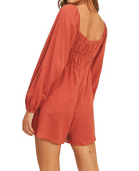 Lush - Triple Tie Front Romper