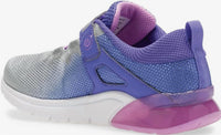 SAUCONY Junior Toddler's Flash Grow Sneakers in purple silver - kids' sneaker - detail view