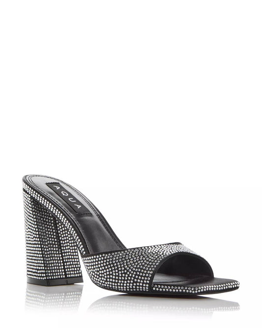 Aqua - Women's Block Heel Mule