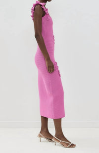 Amur - Allegra Floral Knit Midi Dress