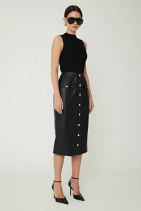 Js71 - Mackenzie Mixed Media Midi Dress