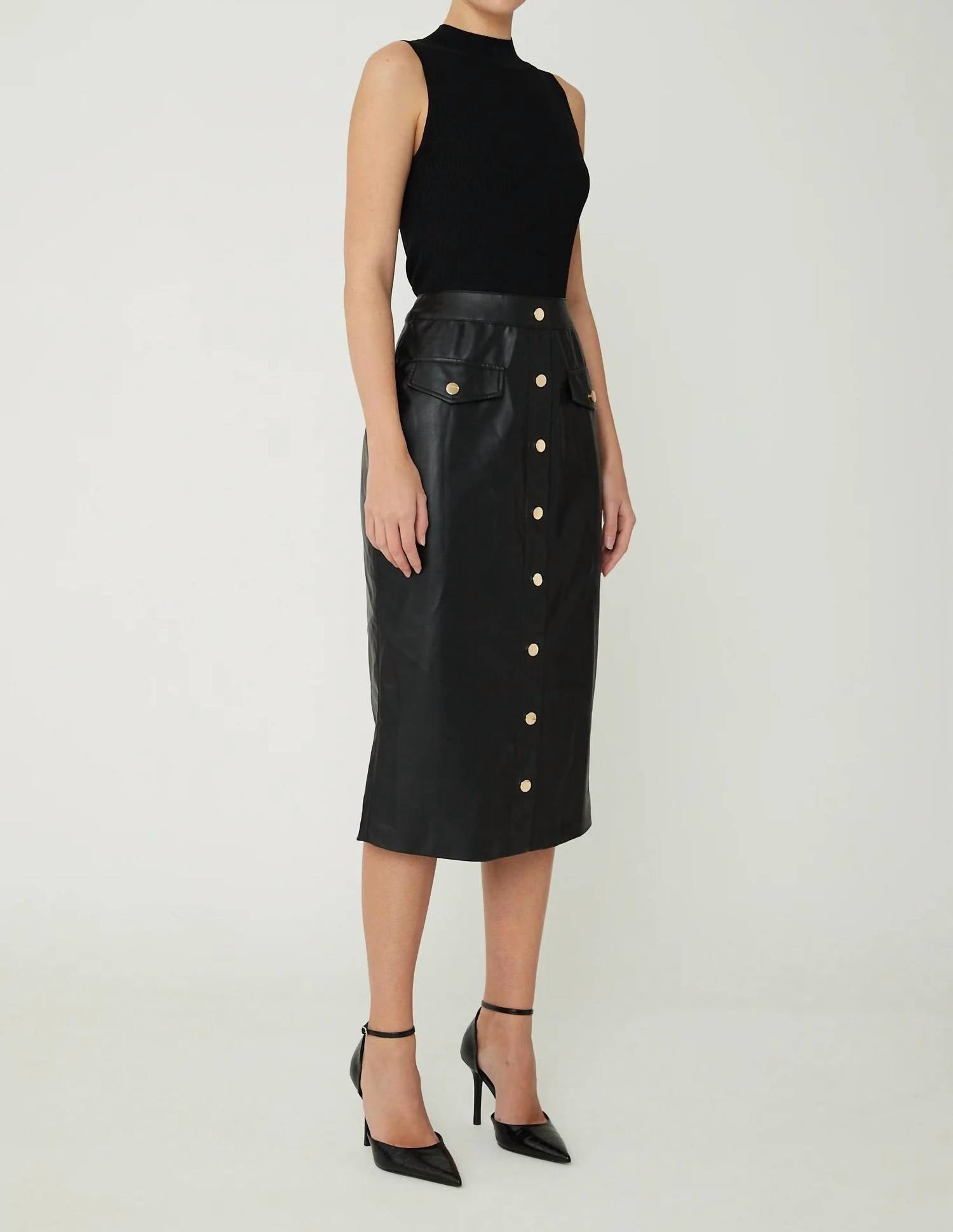 Js71 - Mackenzie Mixed Media Midi Dress