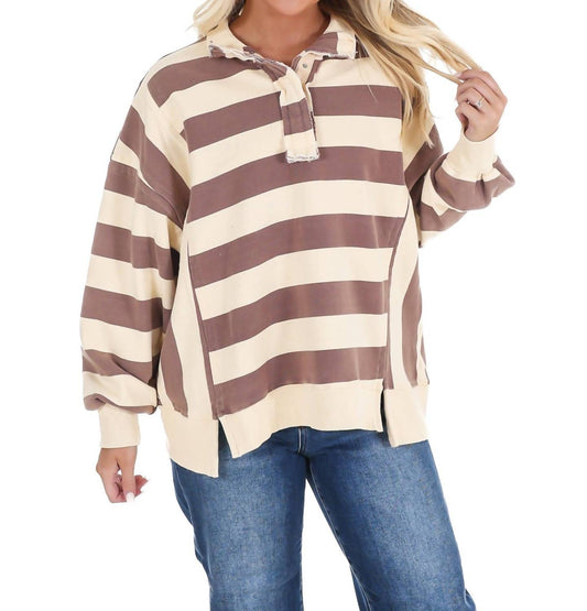 Easel - Field Day Rugby Stripe Pullover