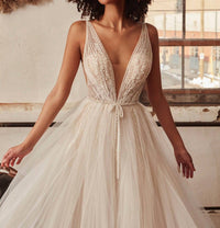 L'Amour by Calla Blanche Sutton Gown in ivory light nude - women's dress - alternate view