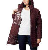 Columbia Powder Lite Mid Quilted Hooded Puffer Jacket in malbec - women's jacket - view 5