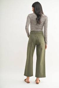 Just Black Denim - Patch Pocket Wide Leg Jeans