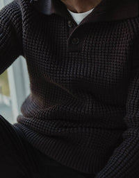 The Normal Brand - Waffle Long Sleeve Sweater Popover
