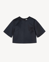 BY MALENE BIRGER Hania Cropped Top in black - women's shirt - view 4