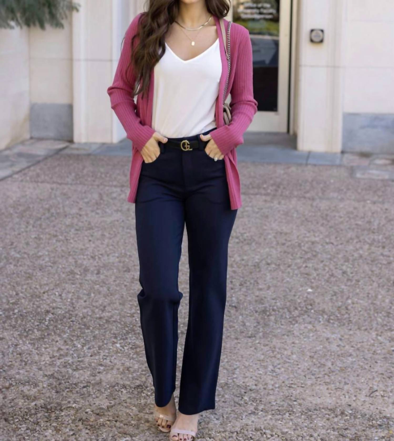 Grace And Lace - Ribbed Knit Cardigan