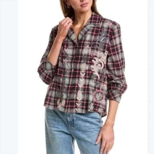 Johnny Was - BELLANIA VINTAGE CROPPED SHIRT